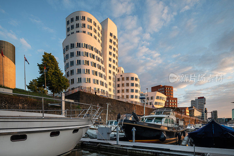 Düsseldorf Medienhafen和marina，德国